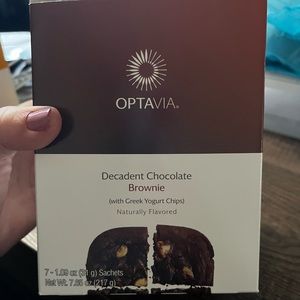 Optavia decadent chocolate brownie full box